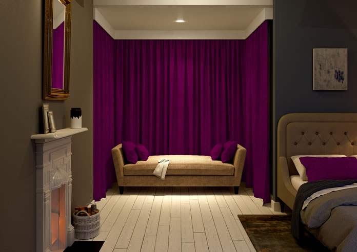 Faux Suede, Aubergine - Made to Measure Curtains - Image 7